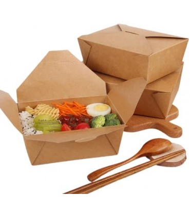 Envase de cartón para transporte de alimentos - 50 ud.